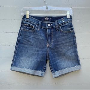 Hollister Girls SOFT STRETCH MID-RISE DENIM SHORT